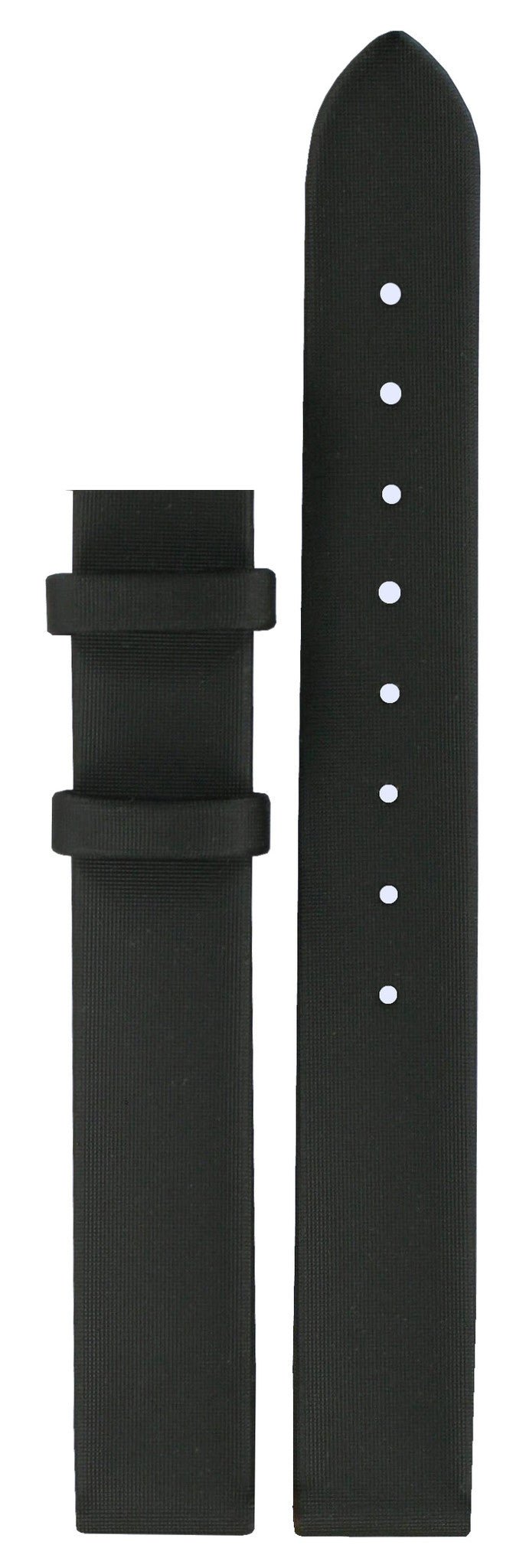 Tissot T0311, T0313 & T0314 Watch Band T610014602 Black Textile 12 mm Precious Flower - Watch Plaza