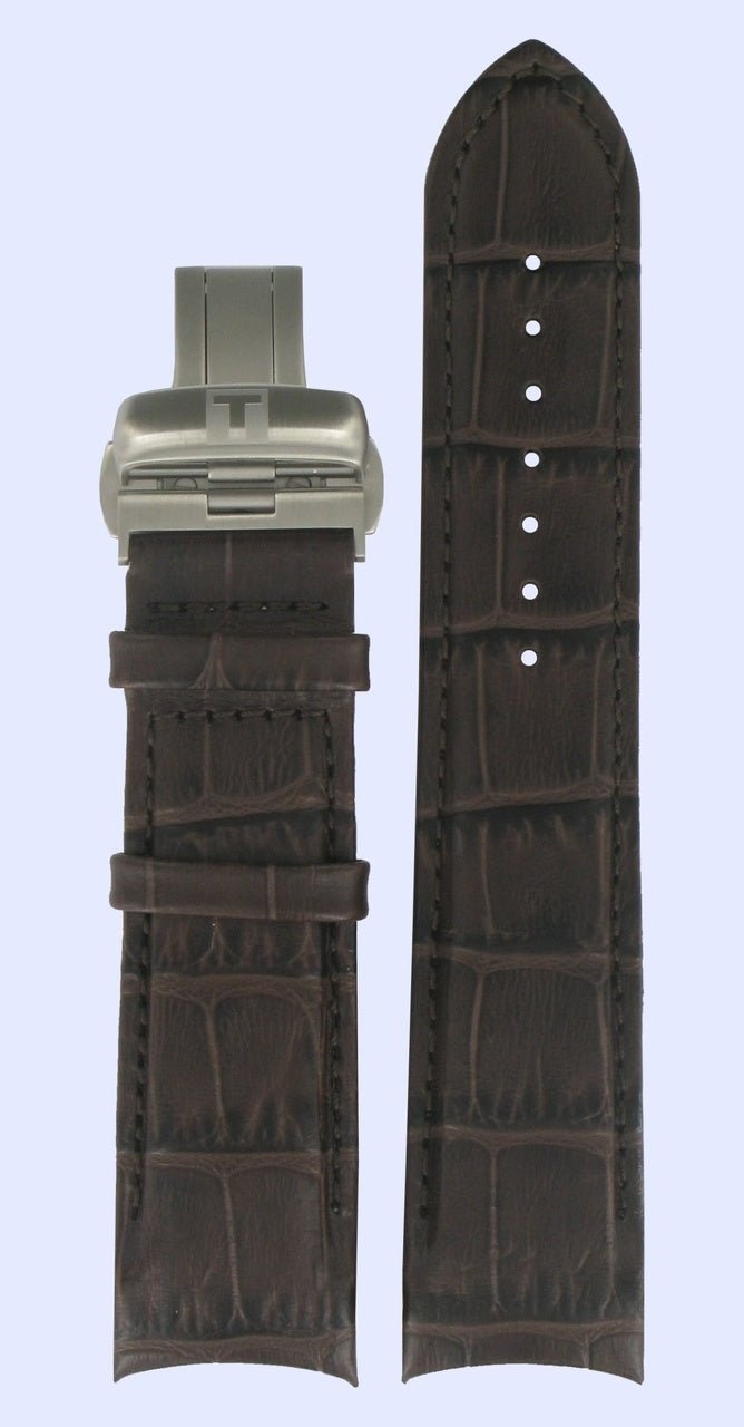 Tissot T035410A & T035428A Watch Band T600028567 Brown Leather 22 mm Couturier - Watch Plaza