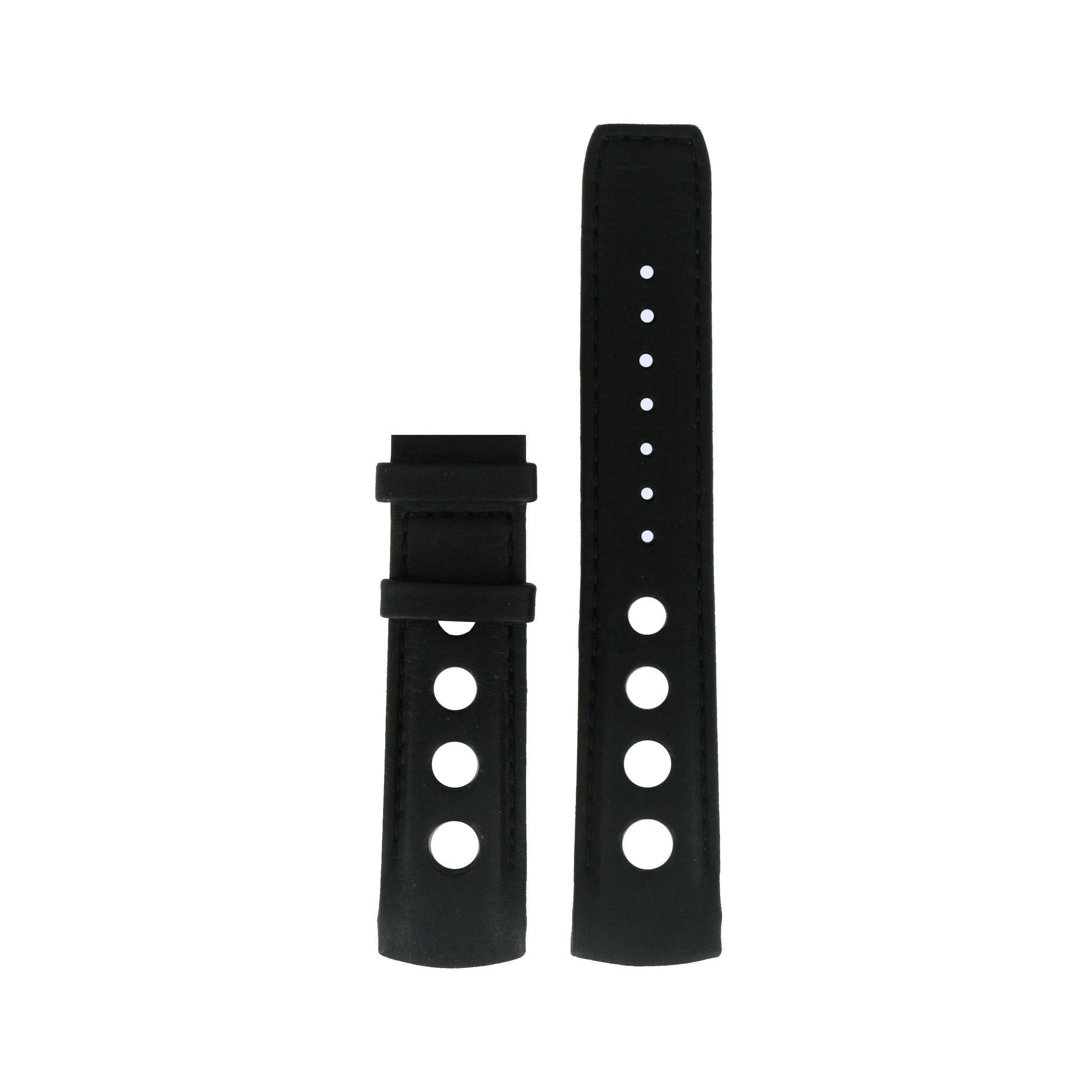 Tissot T044430A Watch Band T610029600 Black Leather 20 mm PRS 516 - Watch Plaza