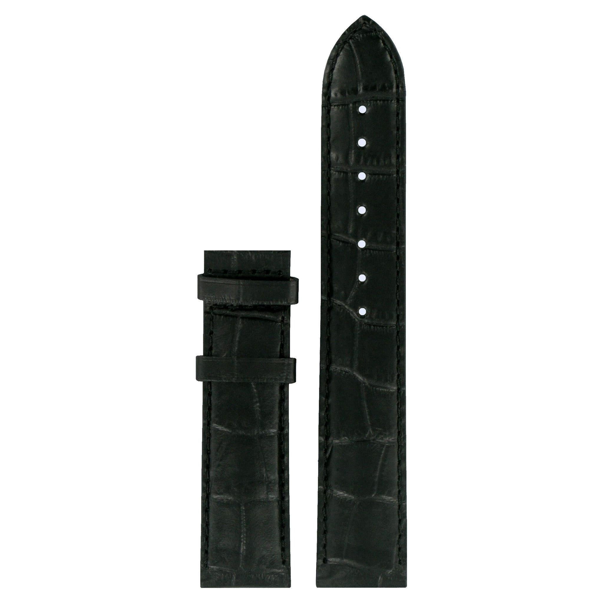 Tissot T049407A & T065430A Watch Band T610029098 Black Leather 19 mm PR 100 & Automatic III - Watch Plaza