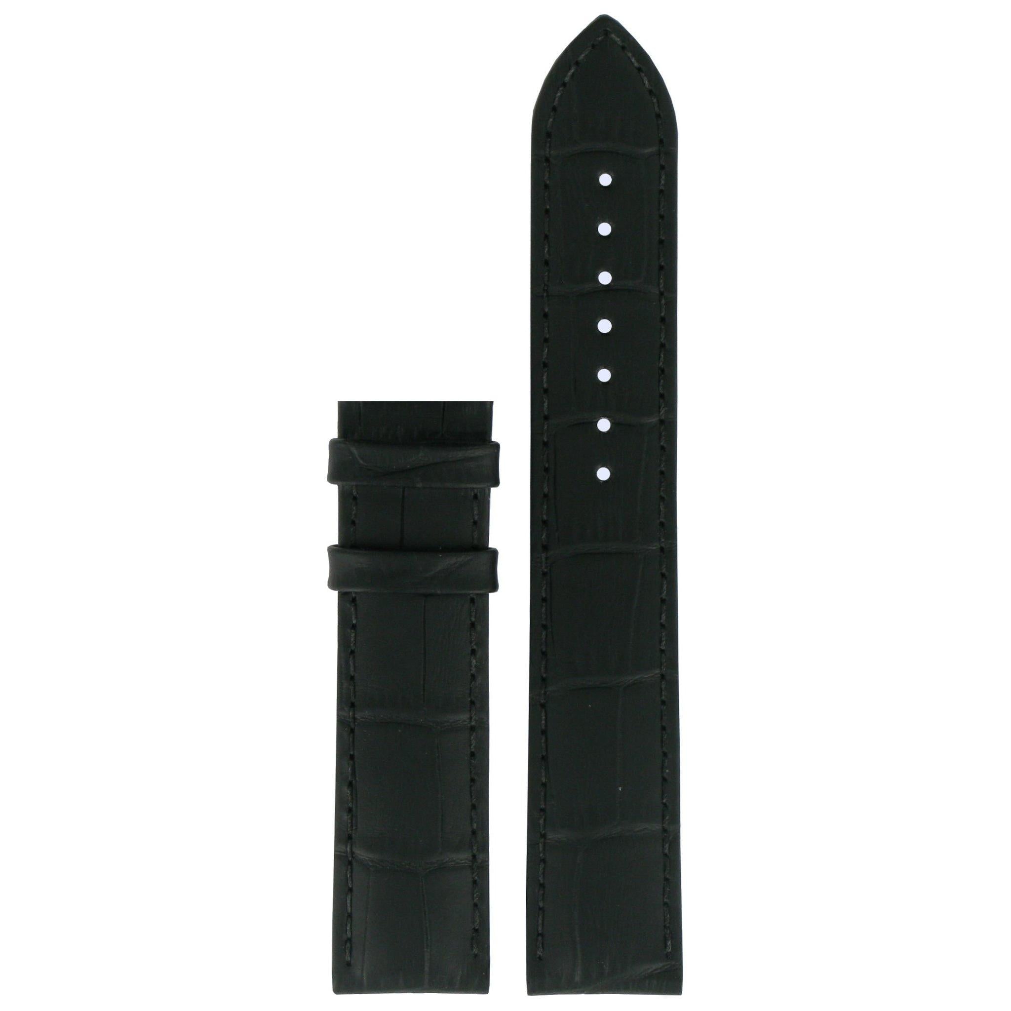 Tissot T055417A, T055410A & T055430A Watch Band T610032709 Black Leather 19 mm PRC 200 - Watch Plaza