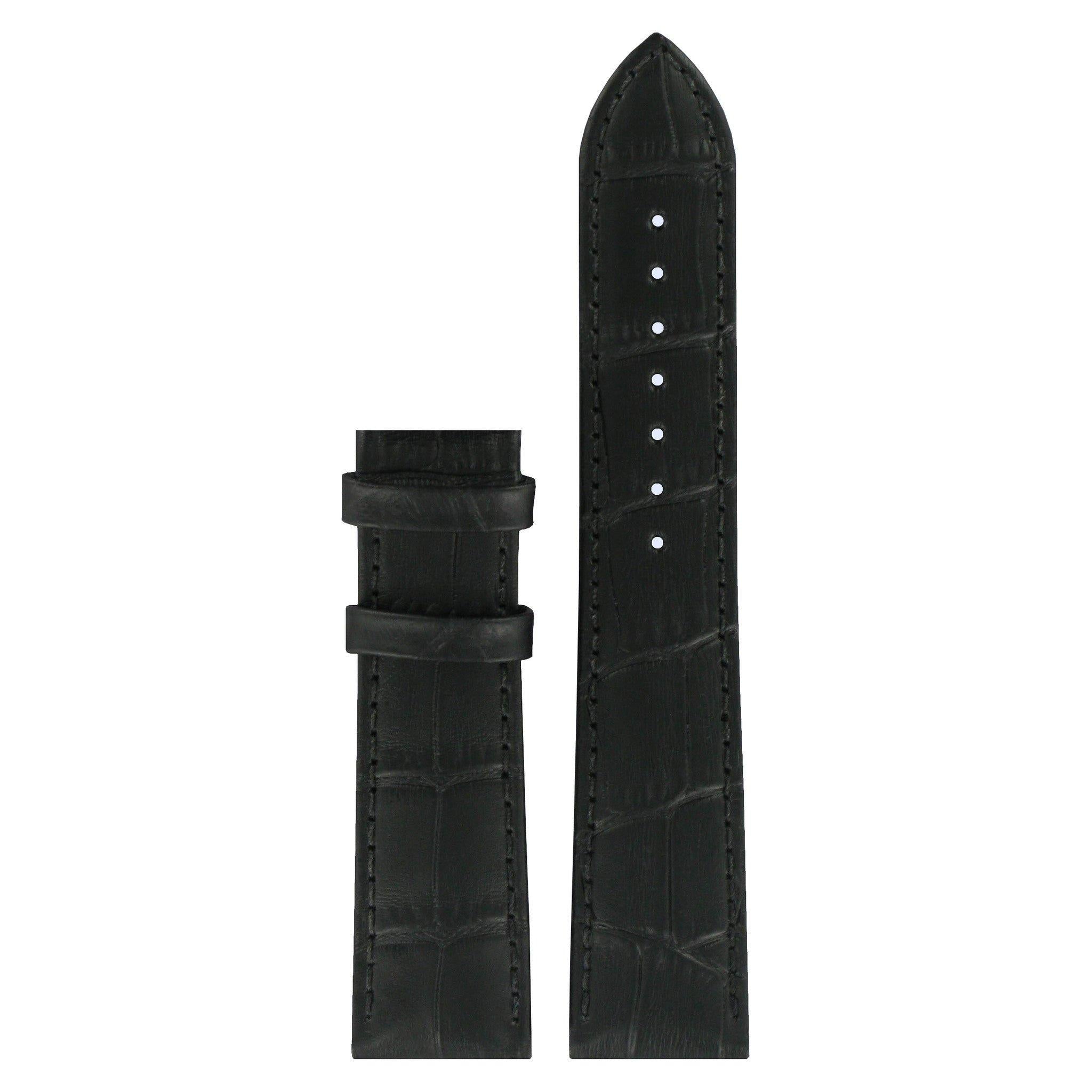 Tissot T063610A, T063637A, T063907A & T063407A Watch Band T610031948 Black Leather 20 mm Tradition - Watch Plaza