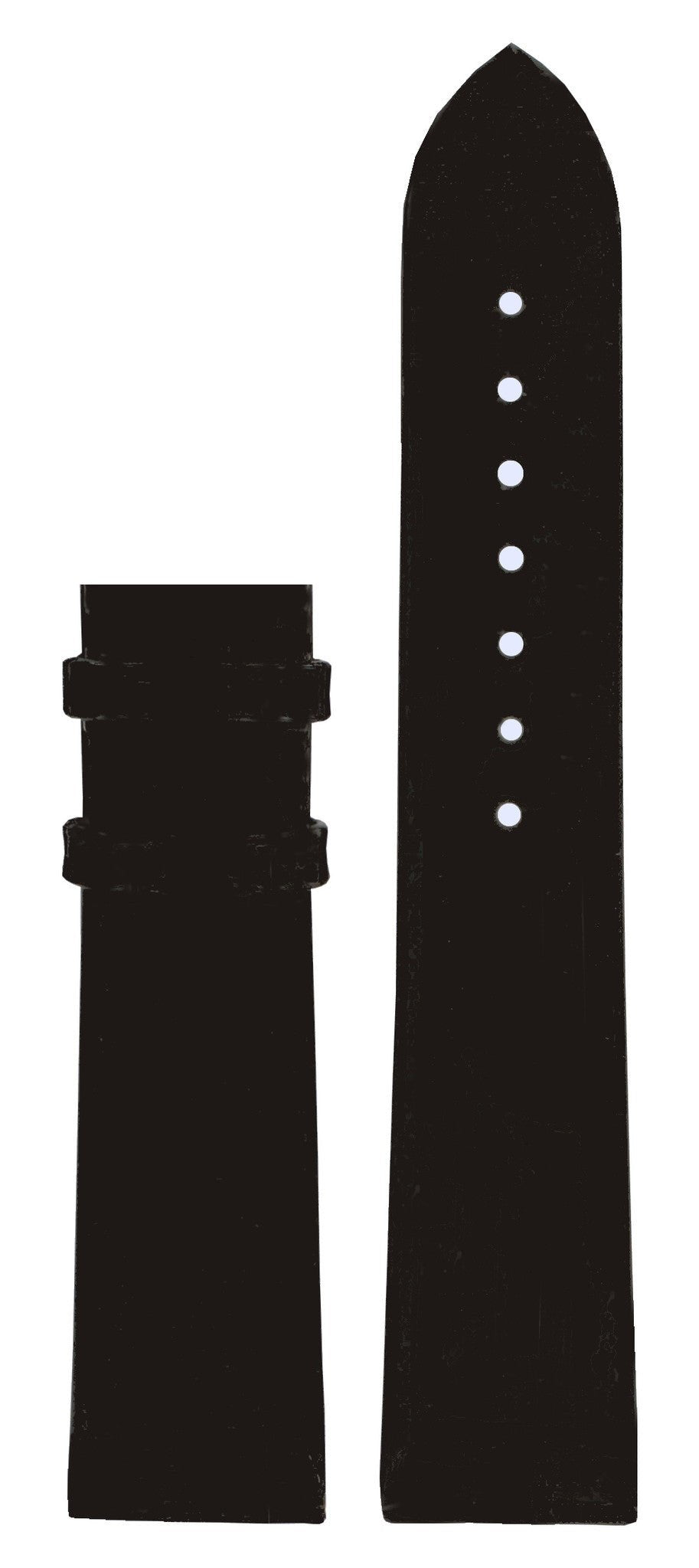 Tissot T1113, T1114 & T1115 XL Watch Band T610014624 Black Leather 18 mm Bellflhour - Watch Plaza