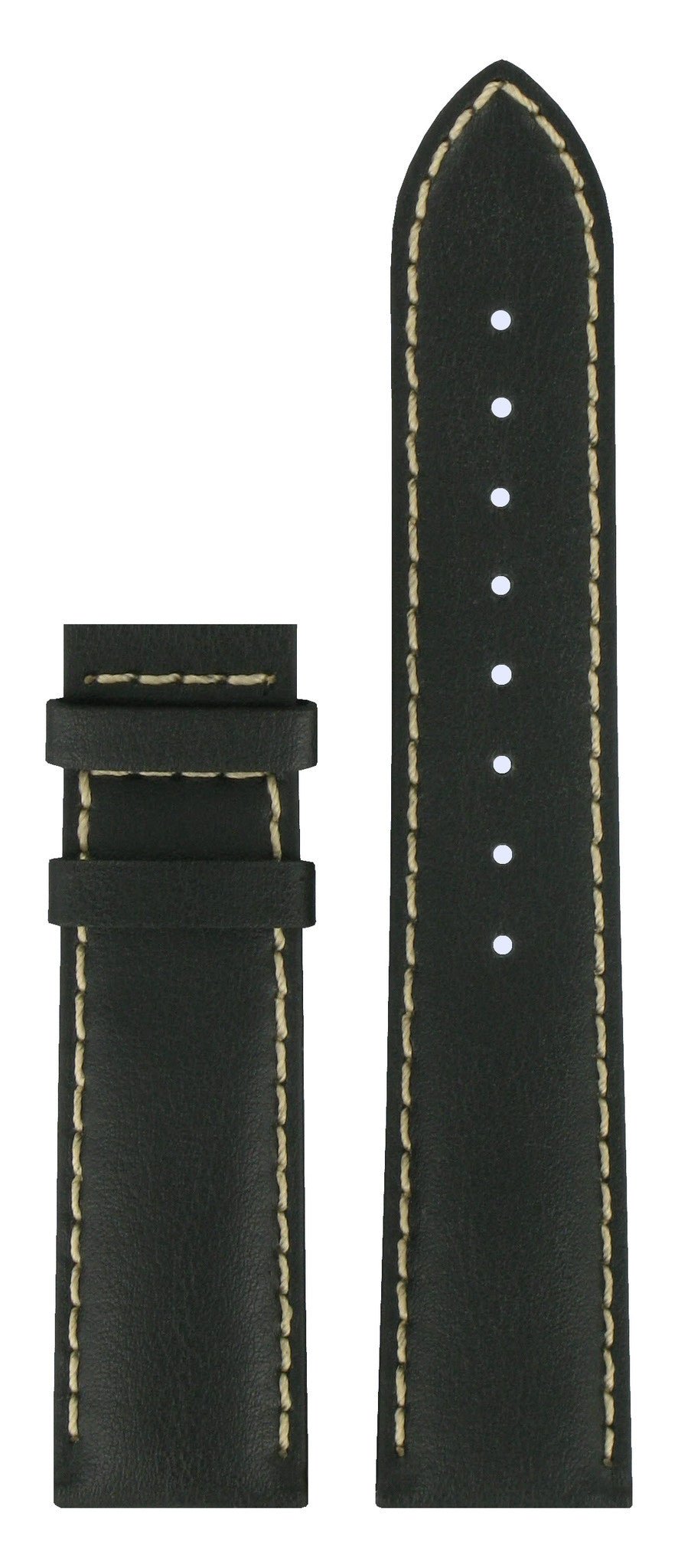 Tissot T2215 & T2216 XL Watch Band T610017239 Black Leather 20 mm PRC 100 - Watch Plaza