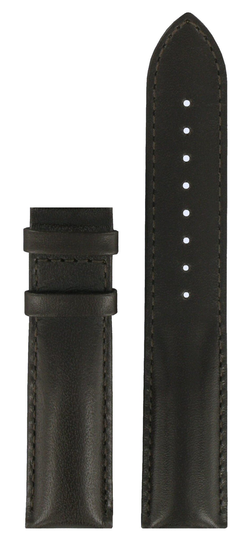 Tissot T33131832 Watch Band T610014648 Dark Brown Leather 19 mm T - Touch Classic - Watch Plaza