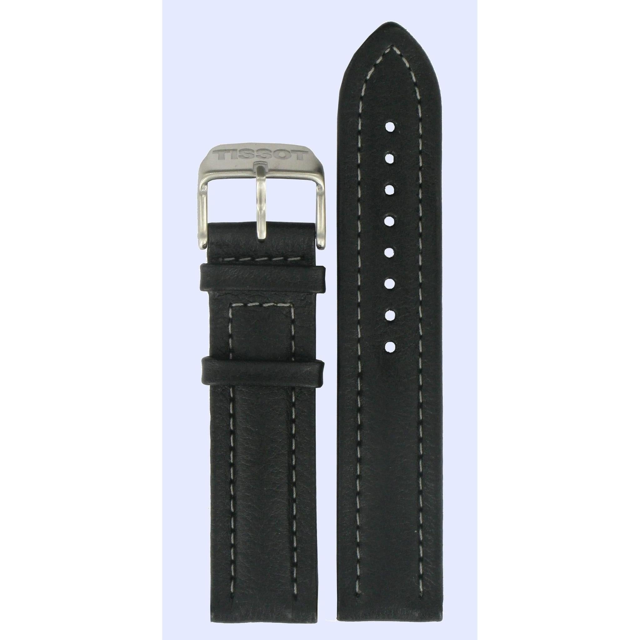 Tissot T36172652 - S852 T - Sport Watch Band T600013452 Black Leather 20 mm V8 Chrono - Watch Plaza