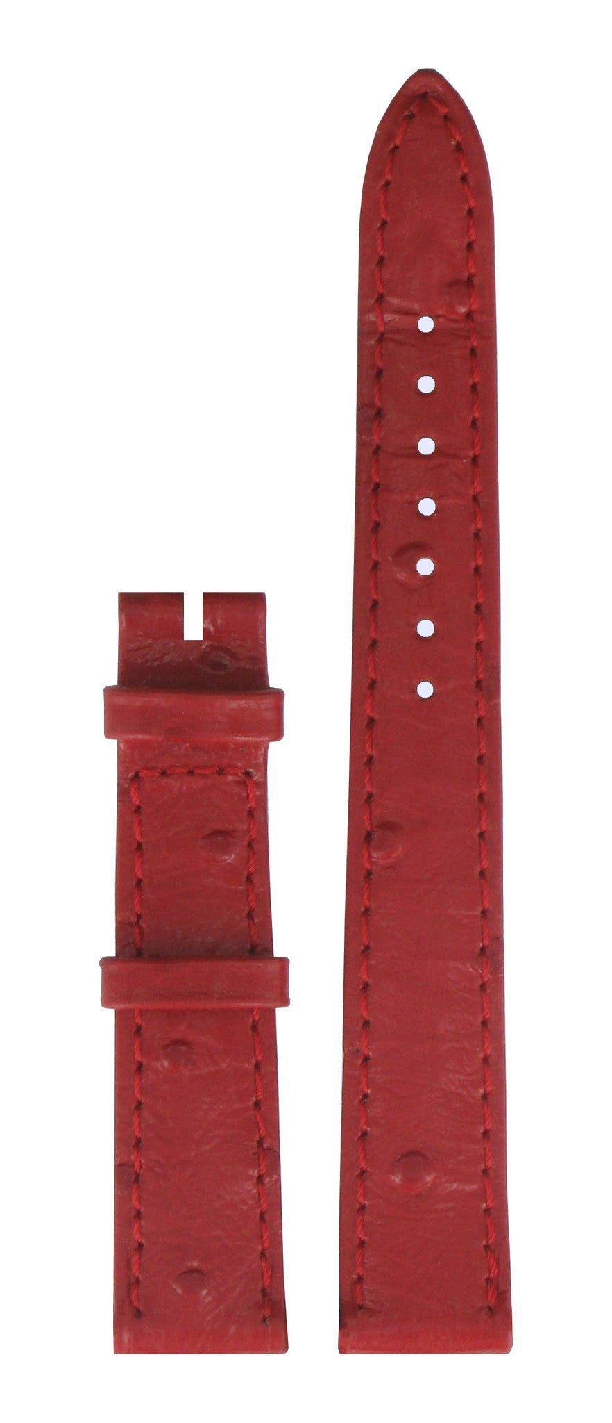 Tissot T4611 & T4621 Watch Band T610014543 Red Leather 14 mm Ballade - Watch Plaza