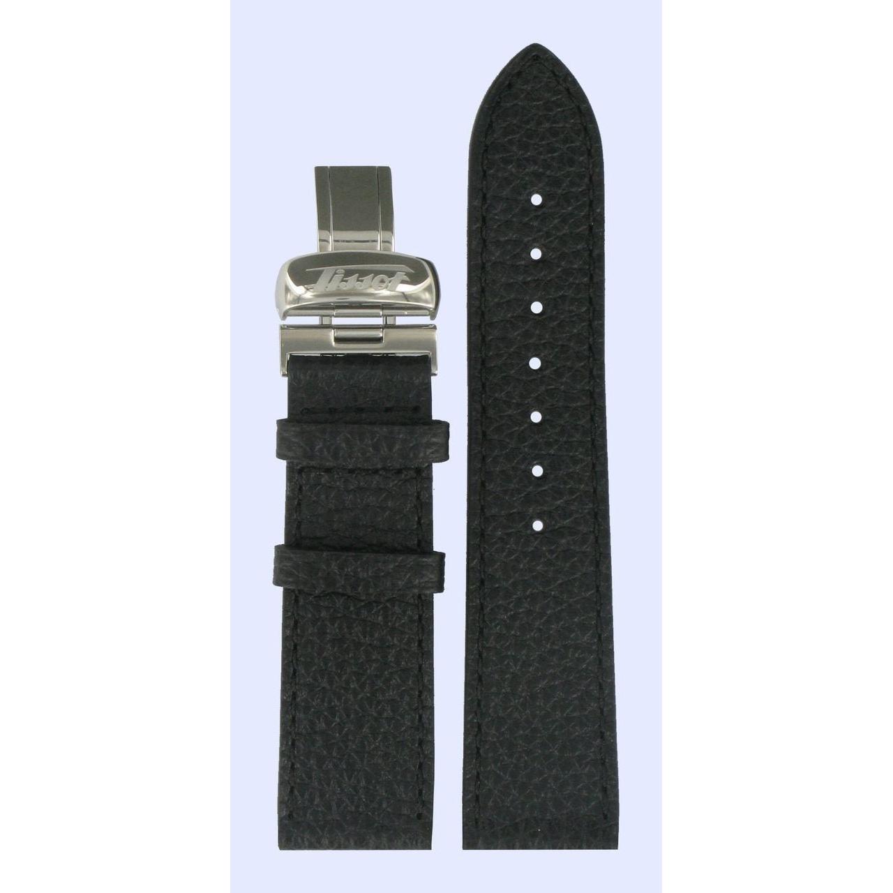 Tissot T5616 Heritage Watch Band T600013402 Black Leather 20 mm Prince - Watch Plaza
