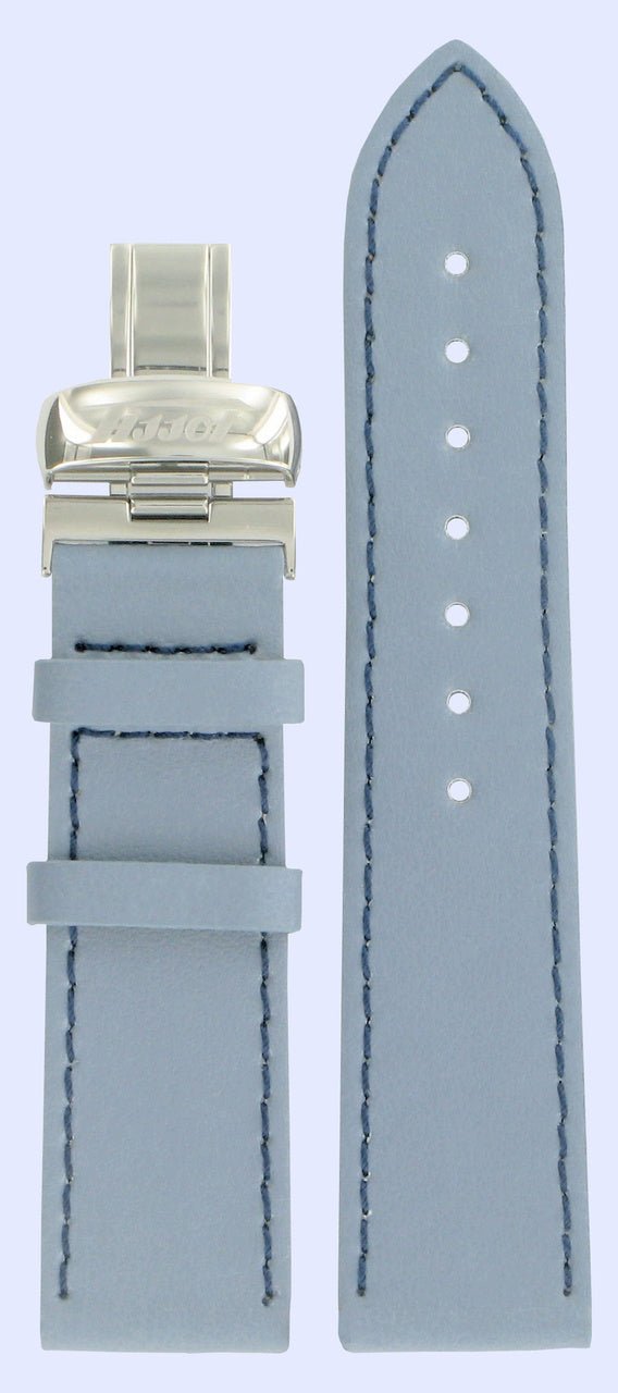 Tissot T56162379 Heritage Classic Watch Band T600013562 Blue Leather 20 mm Prince - Watch Plaza