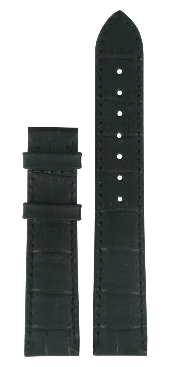 Tissot T66162732 Watch Band T610014527 Black Leather 18 mm Porto Chrono - Watch Plaza