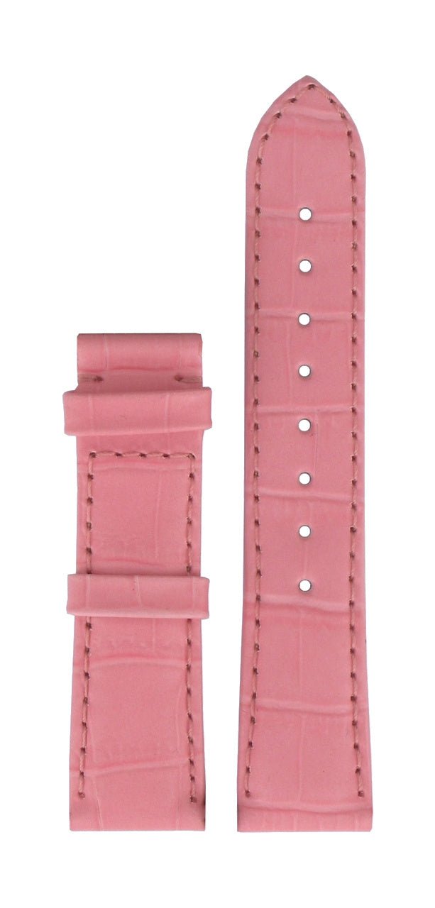 Tissot T66164702 XL Watch Band T610014512 Pink Leather 18 mm Porto Chrono - Watch Plaza