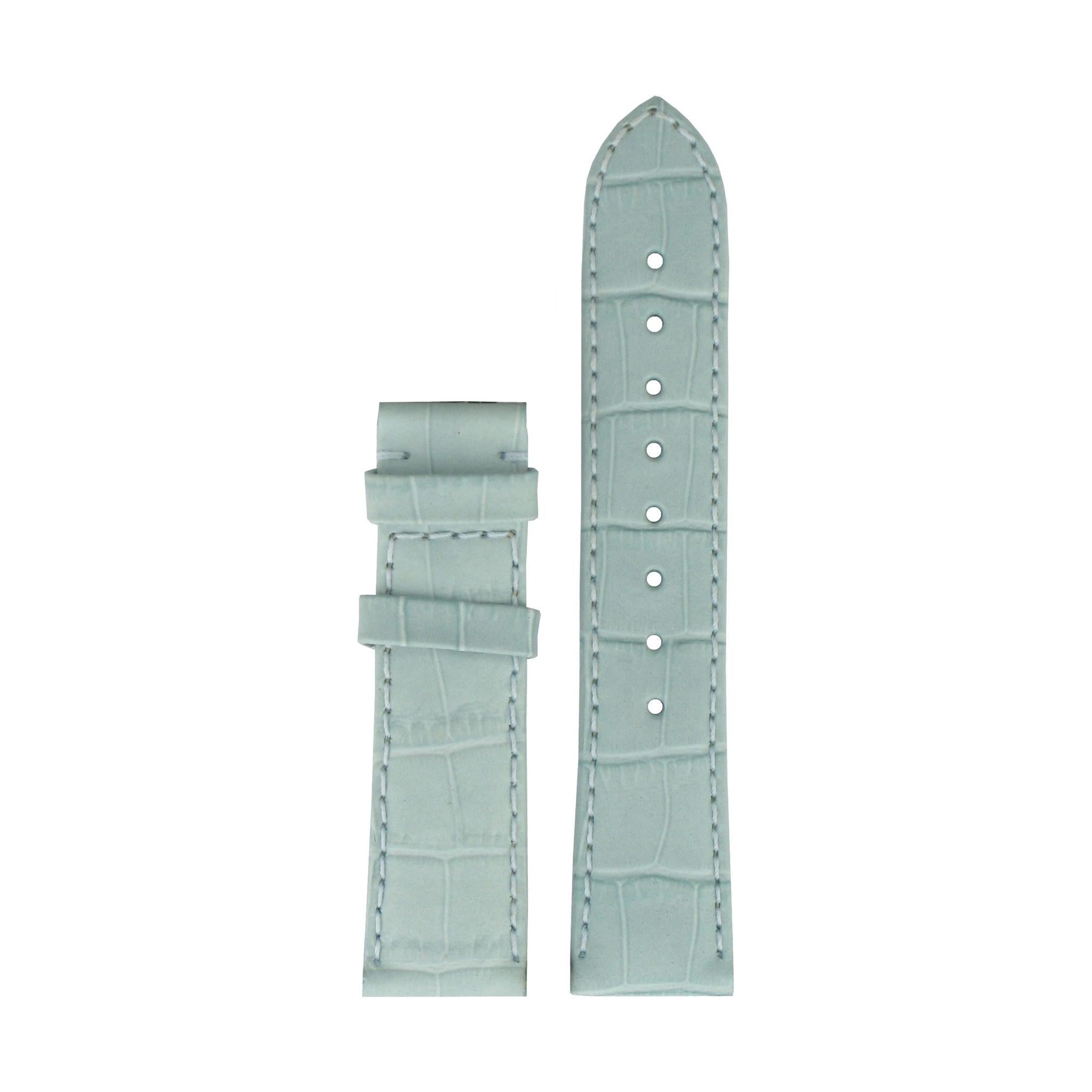 Tissot T66166772 XS Watch Band T610019991 Light Blue Leather 18 mm Porto - Watch Plaza