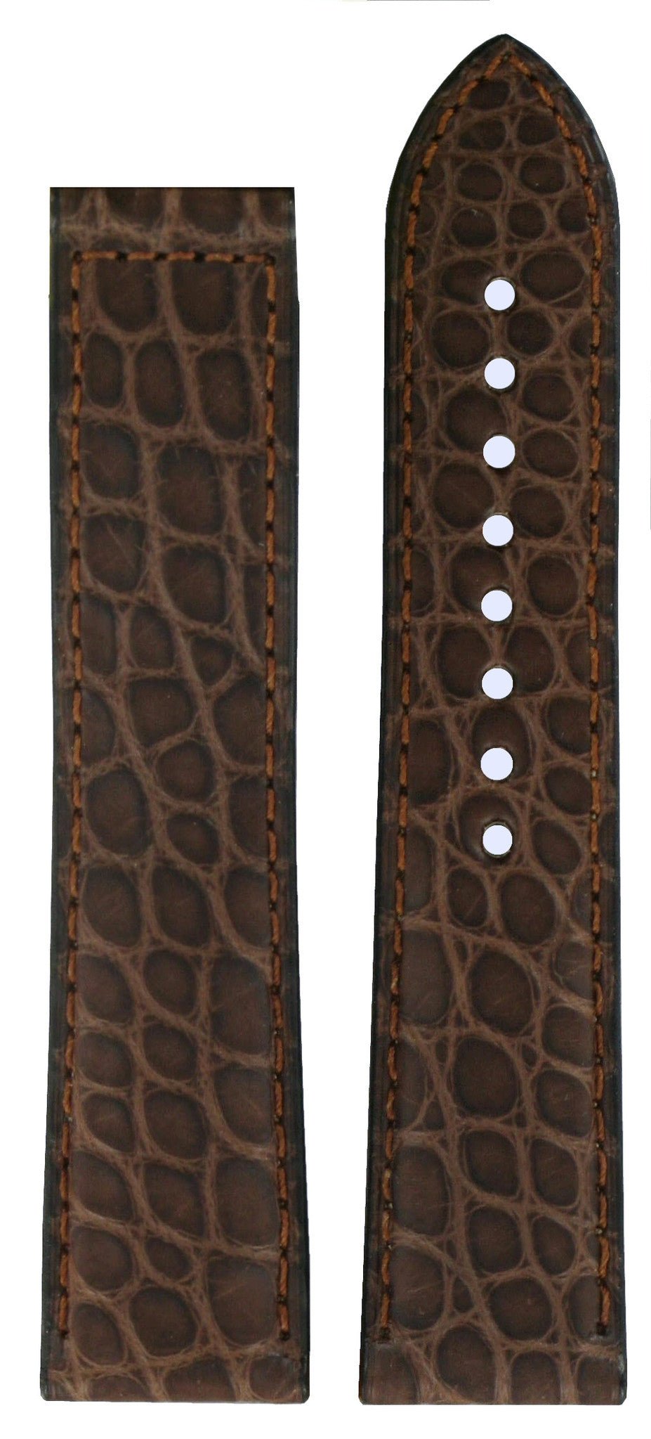 Tissot T6617 & T7184 Watch Band T610014597 Brown Leather 20 mm Heritage - Watch Plaza