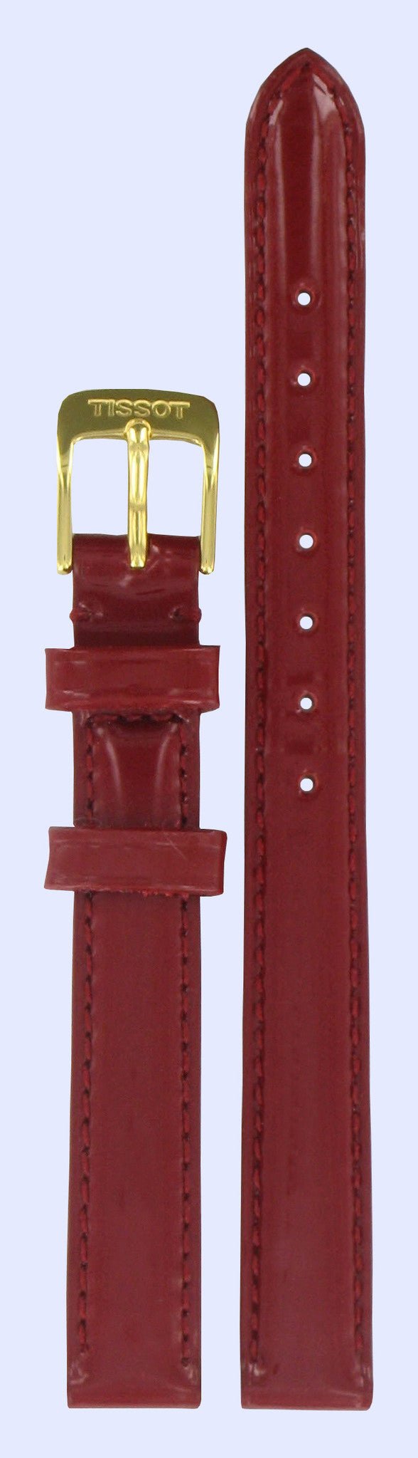 Tissot T71314576 & T71334732 Water Lily Watch Band T600020861 Red Leather 11 mm Rapunzel - Watch Plaza