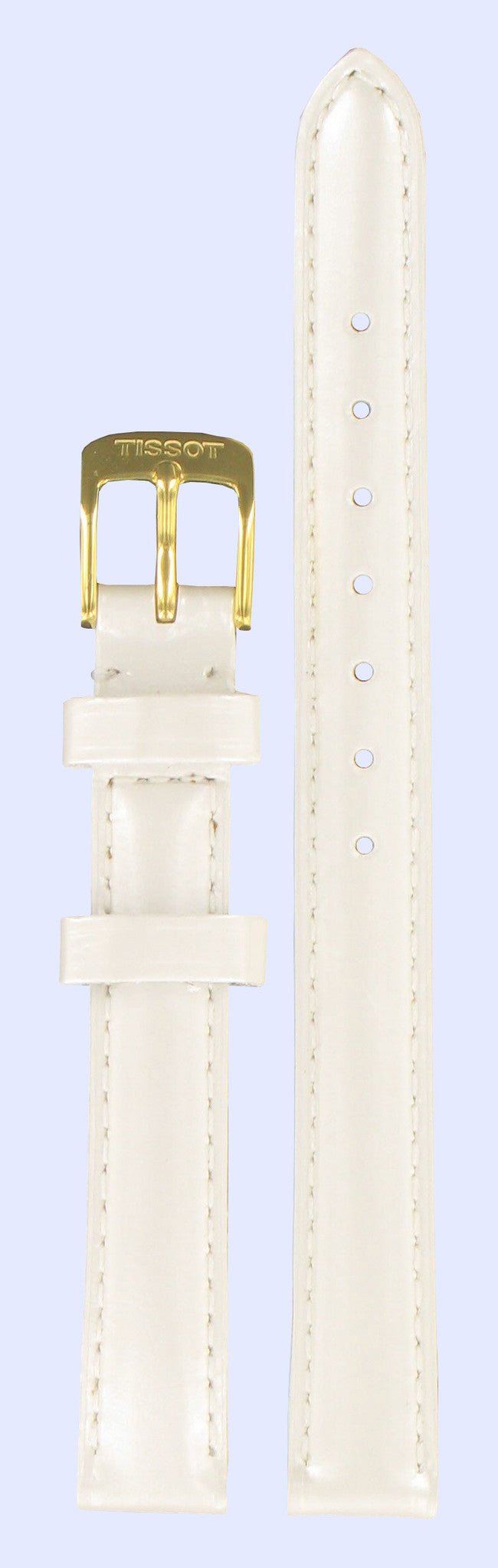 Tissot T71314776 & T71334632 Water Lily Watch Band T600020862 White Leather 11 mm Rapunzel - Watch Plaza