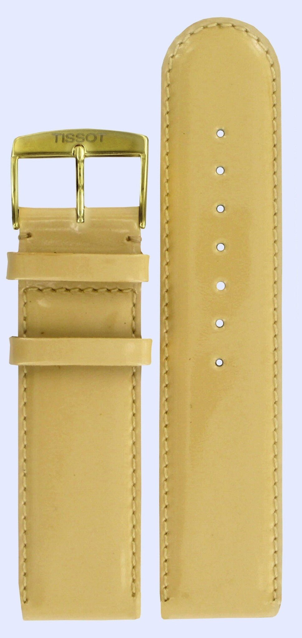 Tissot T71332371 Watch Band T600013556 Light Brown Leather 22 mm Roseville - Watch Plaza