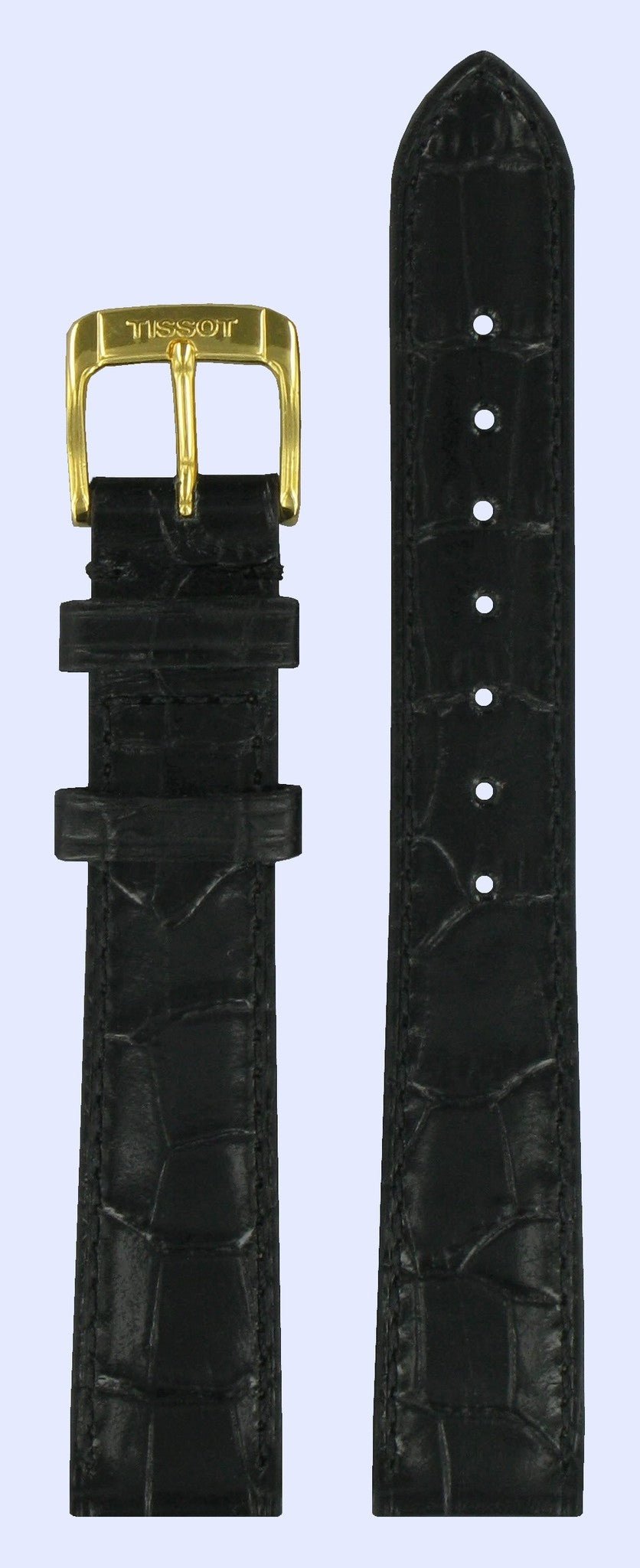 Tissot T71333872 Watch Band T600021054 Black Leather 16 mm T - Maya Trend - Watch Plaza