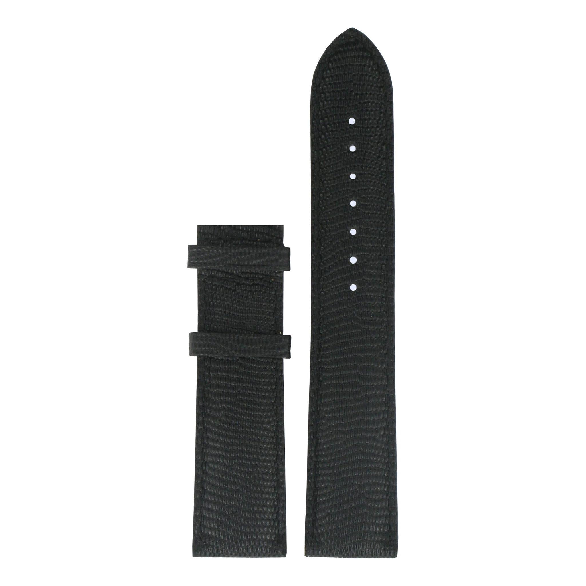 Tissot T71347272 Watch Band T610029090 Black Leather 20 mm Carson - Watch Plaza