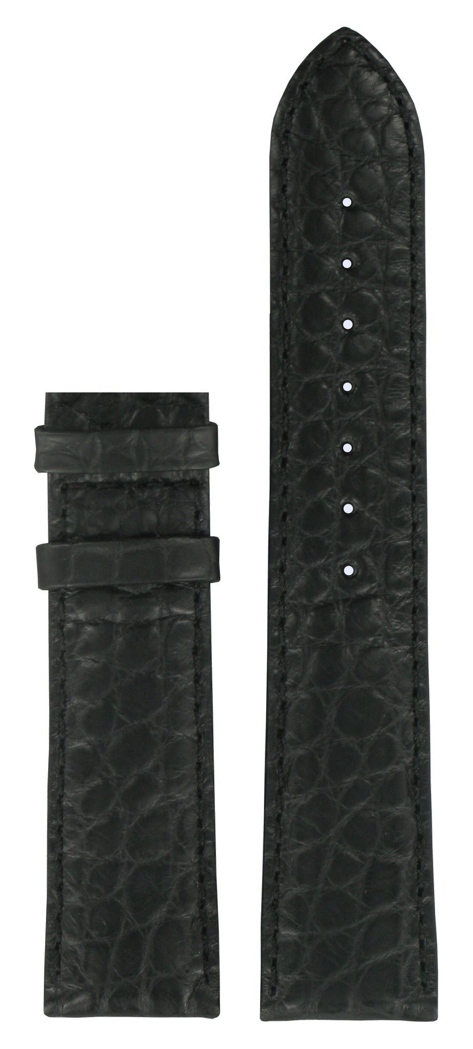 Tissot T71872533 Watch Band T610014563 Black Leather 20 mm Heritage - Watch Plaza