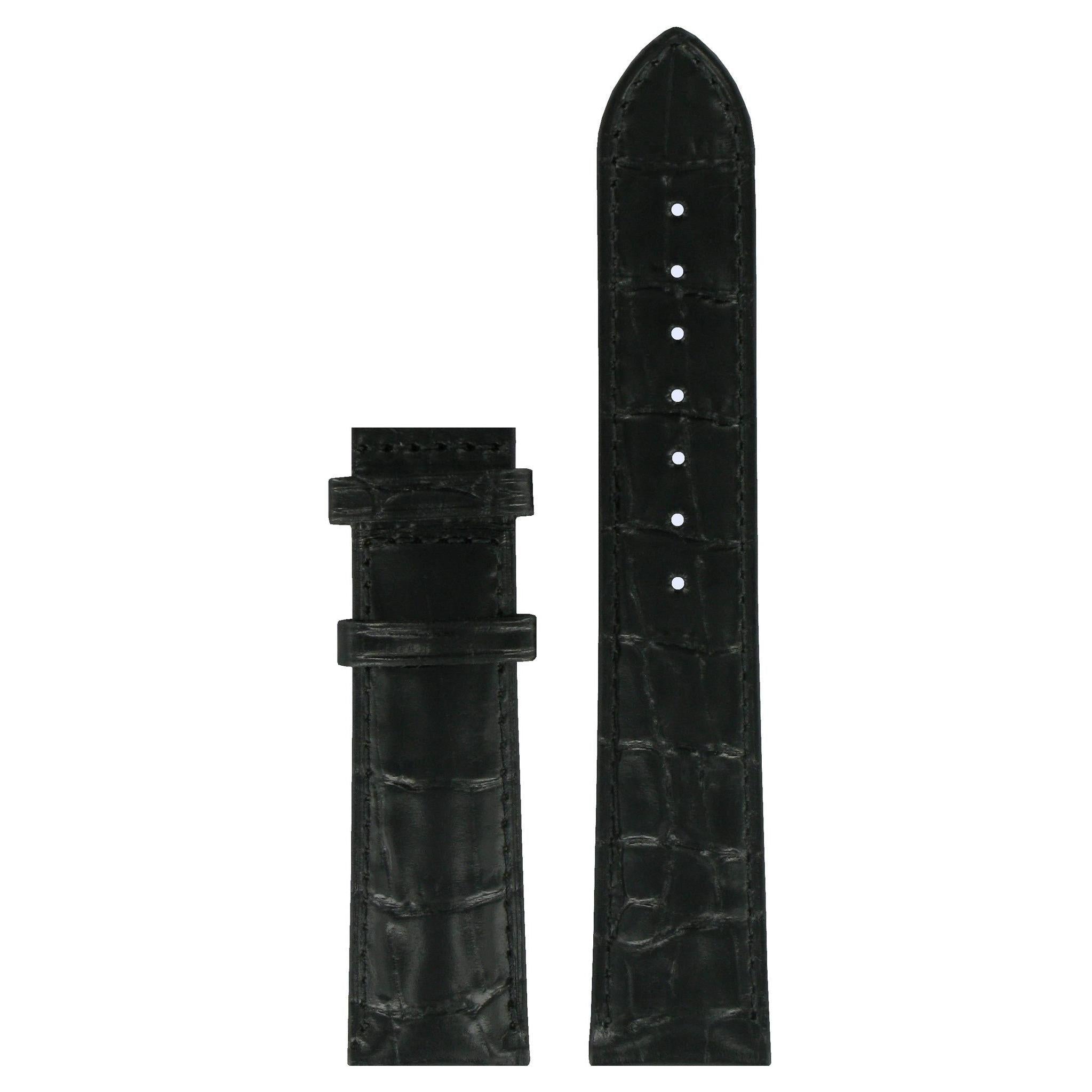 Tissot T910430A - XL Watch Band T610031880 Black Leather 20 mm Visodate - Watch Plaza