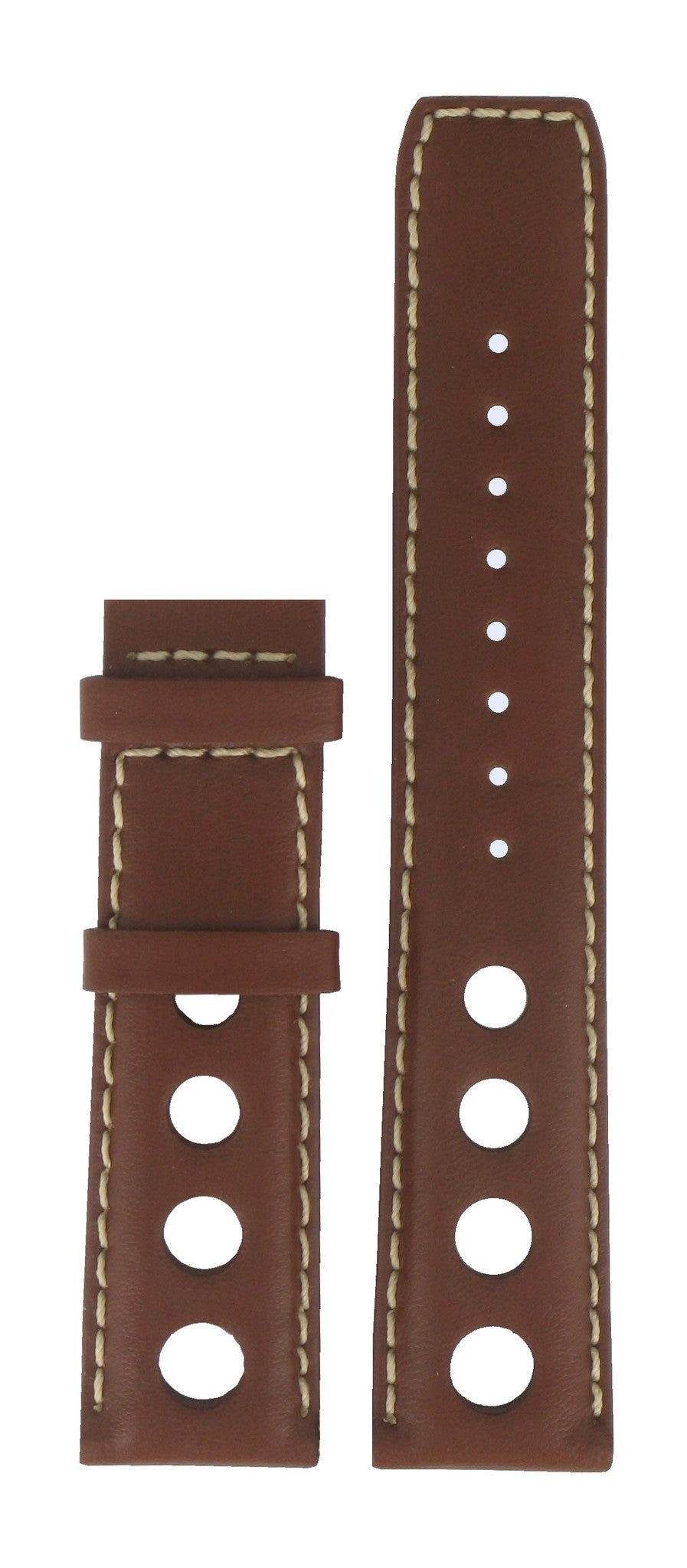 Tissot T91141631 & T91141351 Watch Band T610014547 Brown Leather 20 mm PRS 516 - Watch Plaza