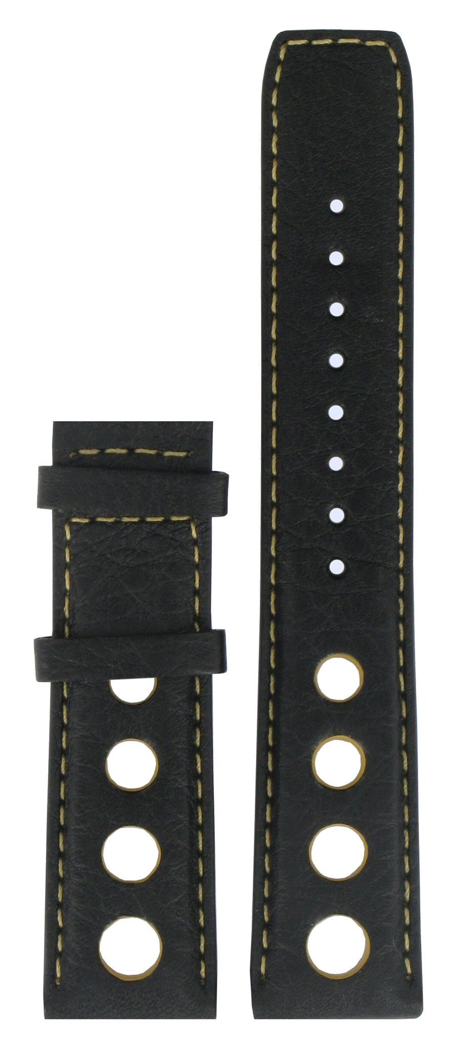 Tissot T91142851 & T91142781 XL Watch Band T610016987 Black Leather 20 mm PRS 516 - Watch Plaza