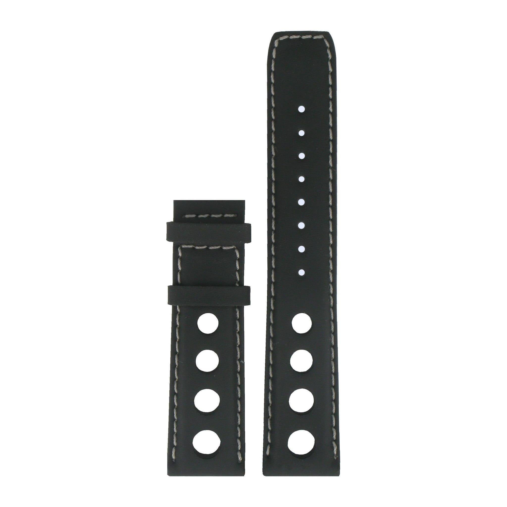 Tissot T9114A - PRS516 Watch Band T610014546 Black Leather 20 mm PRS 516 - Watch Plaza