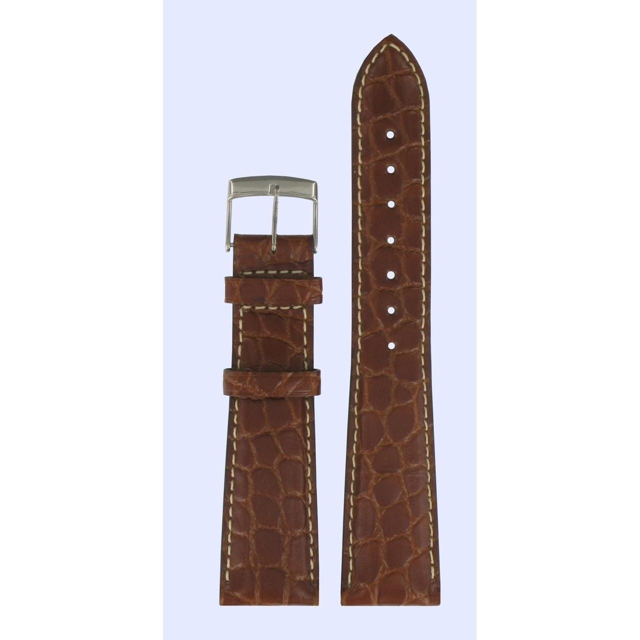 Tissot Z200 - T66141852 - XL Watch Band T600013123 Brown Leather 20 mm Chrono Janeiro - Watch Plaza