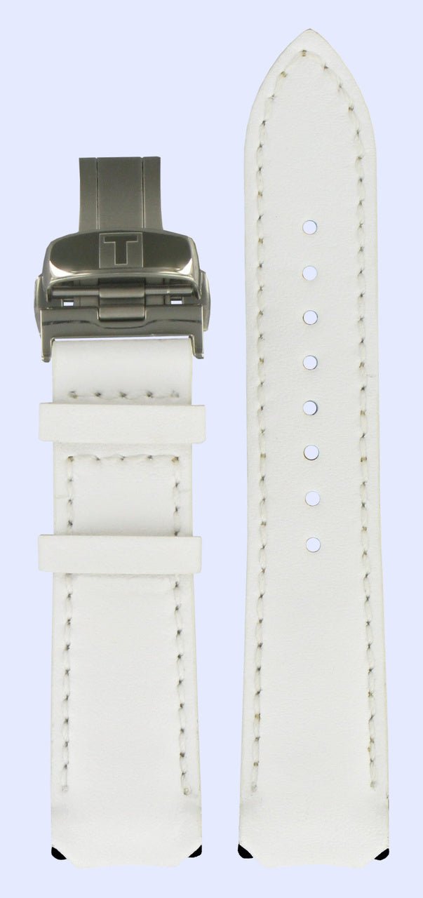 Tissot Z253/353 - T33765881 Watch Band T600013560 White Leather 20 mm T - Touch - Watch Plaza