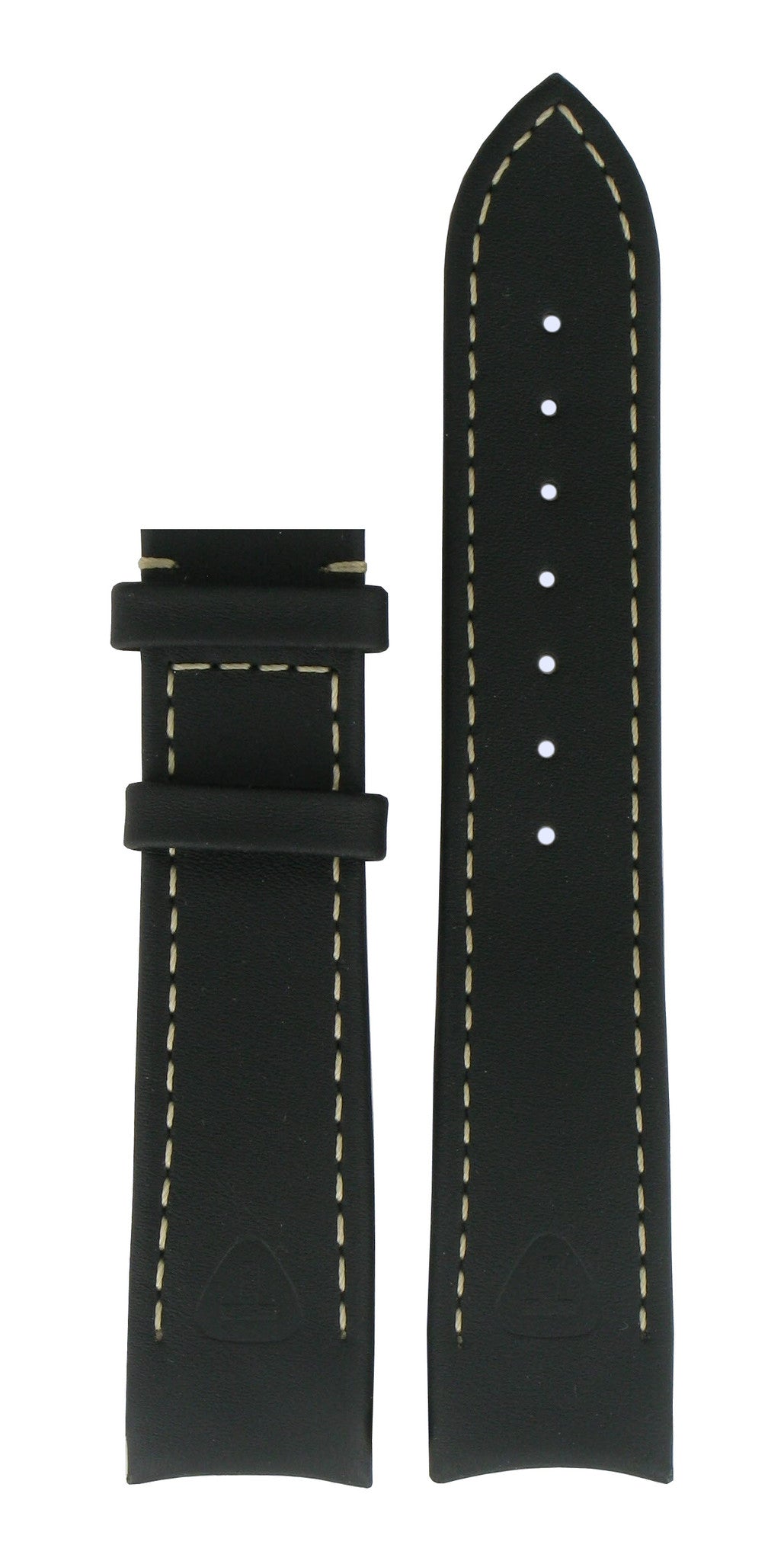 Tissot Z360/260 T - Touch T40142651 Watch Band T610014604 Black Leather 20 mm Silen - T - Watch Plaza