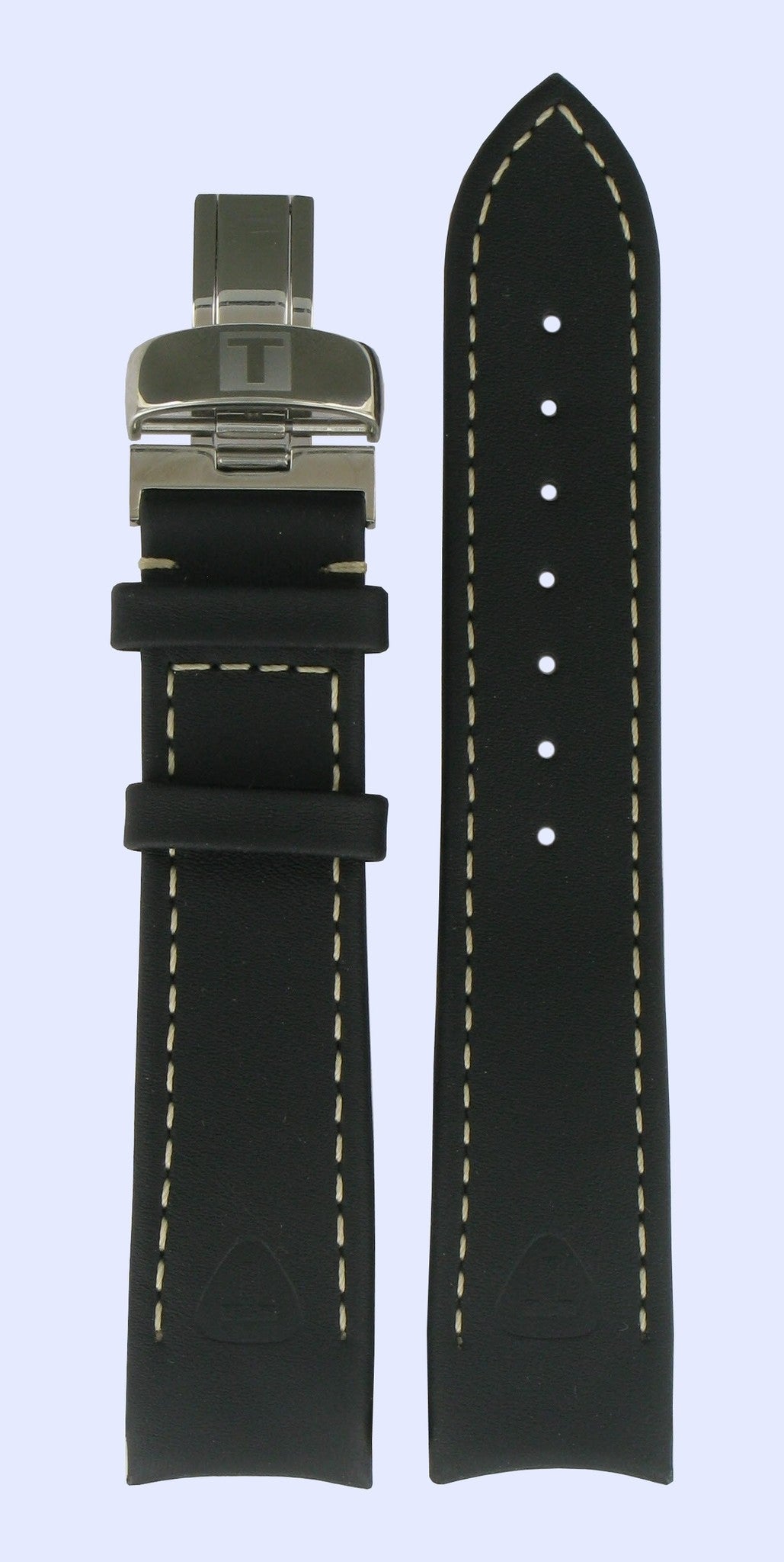 Tissot Z360/260 - T40142651 Watch Band T600019694 Black Leather 20 mm Silen - T - Watch Plaza