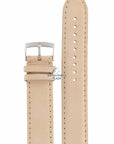 Watch Band AR0619 / AR0621 Emporio Armani Beige Leather Strap 20mm - Watch Plaza