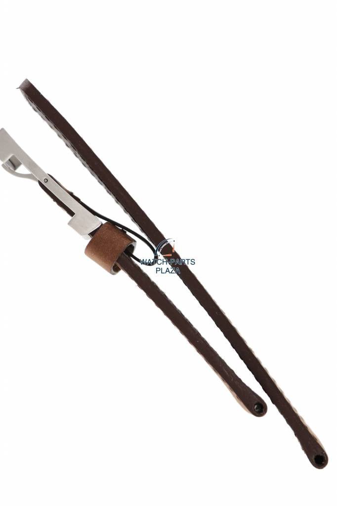 Watch Band Calvin Klein K42 CKJ Boundary Brown Leather Strap 38mm K42111 - Watch Plaza