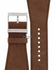 Watch Band Calvin Klein K42 CKJ Boundary Brown Leather Strap 38mm K42111 - Watch Plaza