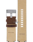 Watch Band Diesel Cliffhanger DZ1090 / DZ1123 brown leather strap 18mm genuine - Watch Plaza