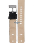 Watch Band Diesel DZ1001 / DZ1002 black leather strap 20mm original strap - Watch Plaza