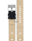 Watch Band Diesel DZ1013 black leather strap 20mm original - Watch Plaza