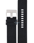 Watch Band Diesel DZ1024 black leather strap 26mm genuine replacement - Watch Plaza