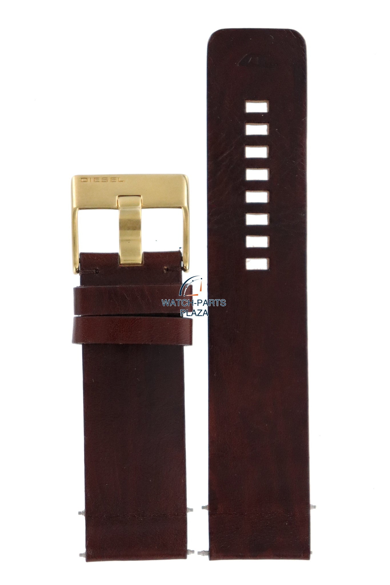 Watch Band Diesel DZ1025 brown leather strap 26mm original - Watch Plaza