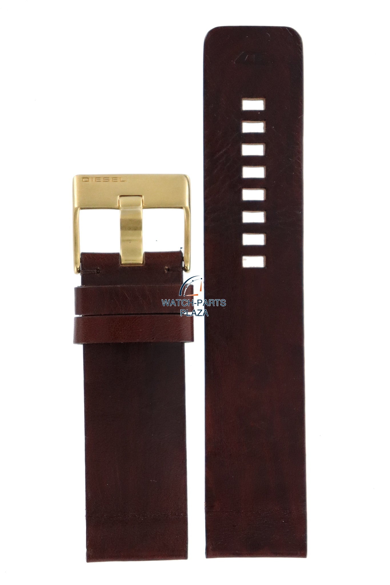 Watch Band Diesel DZ1025 brown leather strap 26mm original - Watch Plaza