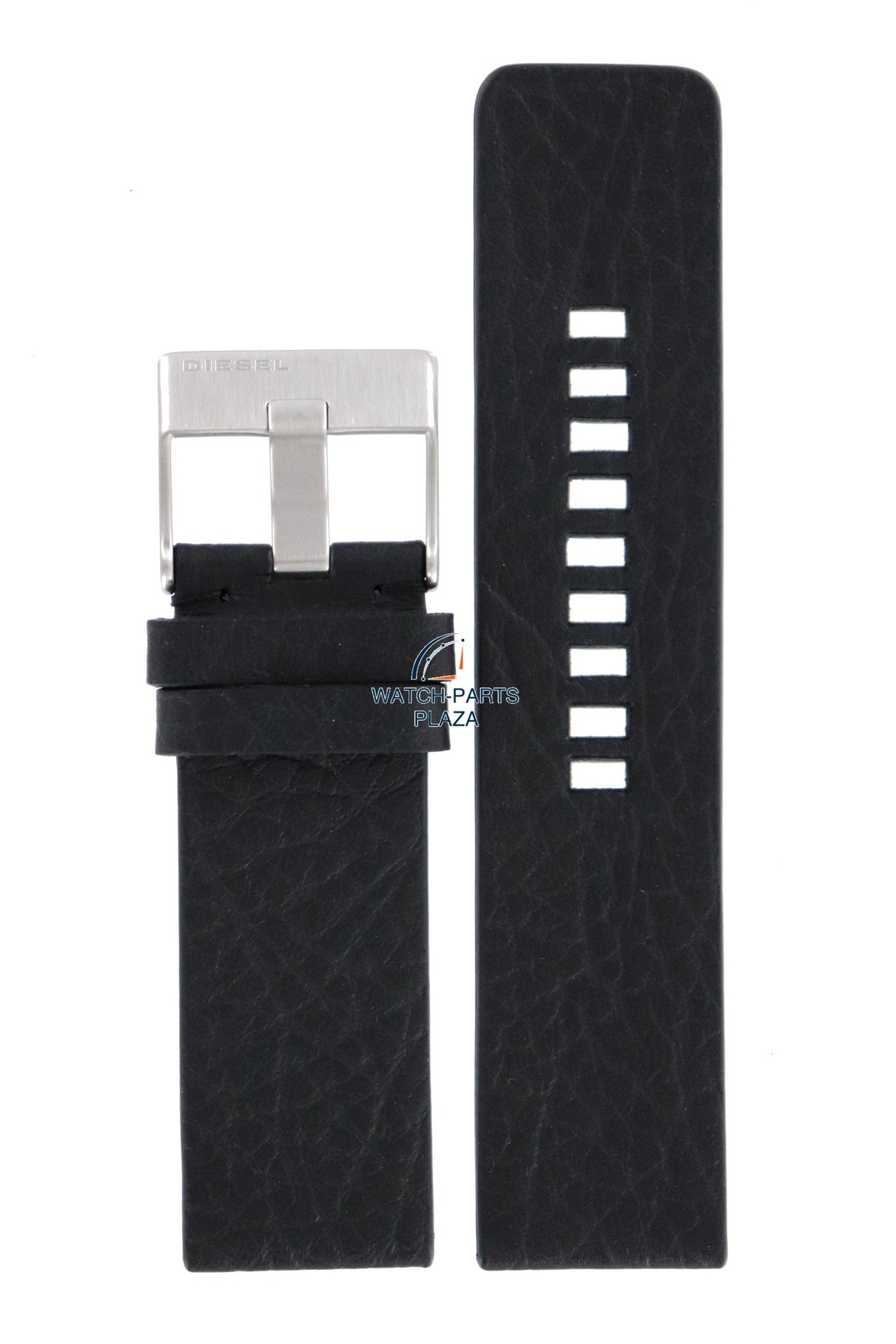 Watch Band Diesel DZ1055 black leather strap 26mm original - Watch Plaza