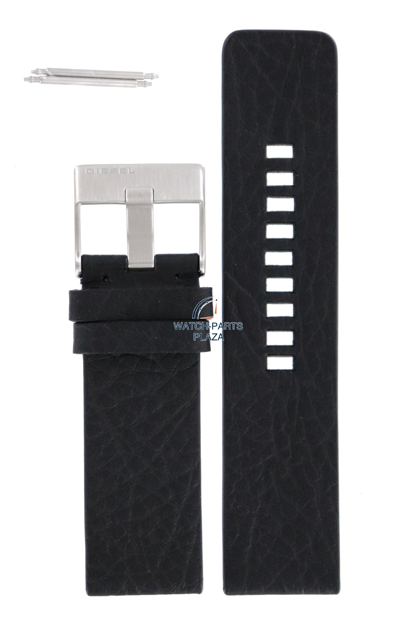 Watch Band Diesel DZ1055 black leather strap 26mm original - Watch Plaza