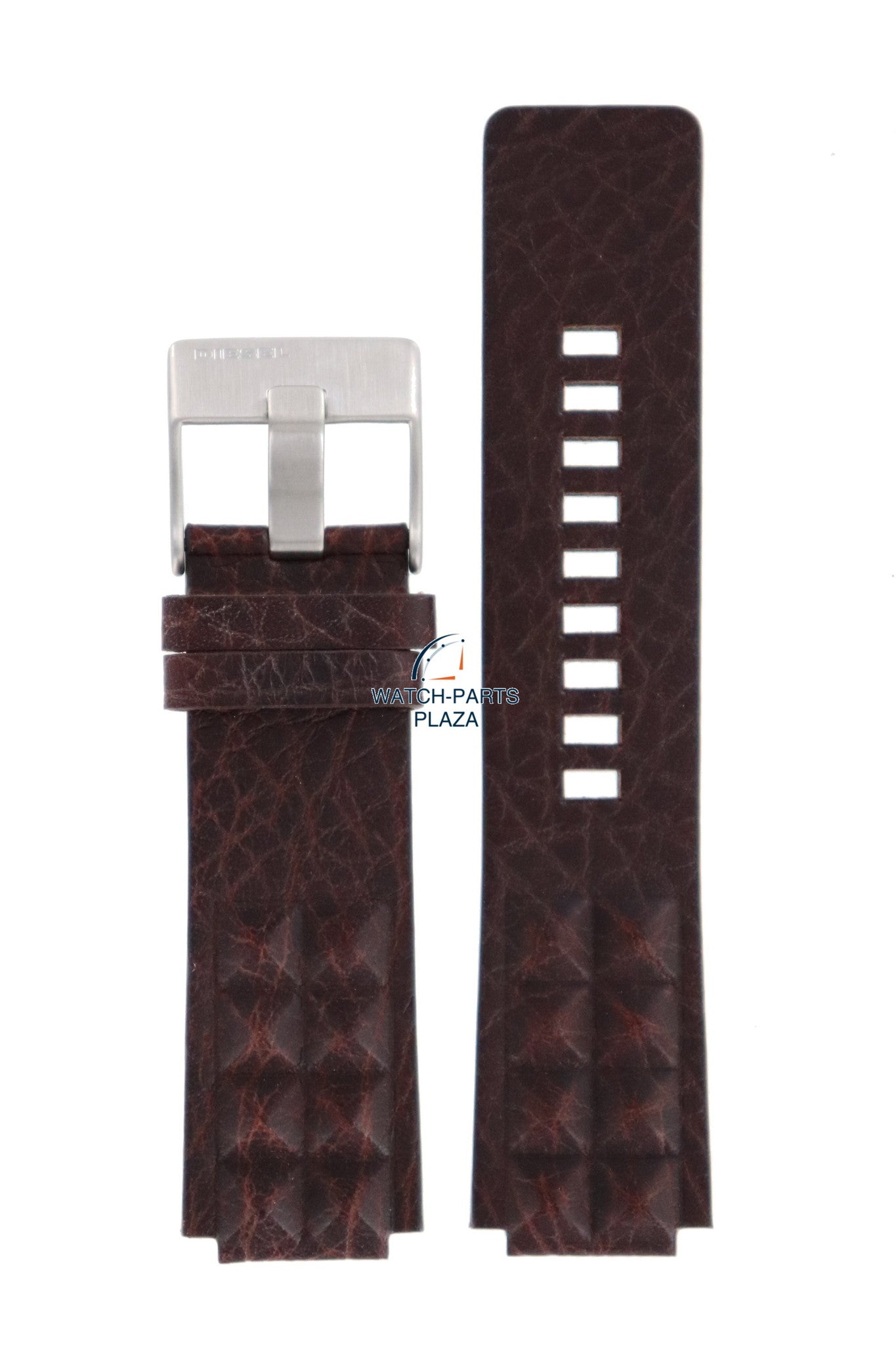 Watch Band Diesel DZ1105 brown leather strap 18mm original - Watch Plaza