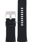 Watch Band Diesel DZ1109 black grain leather strap 20mm original - Watch Plaza