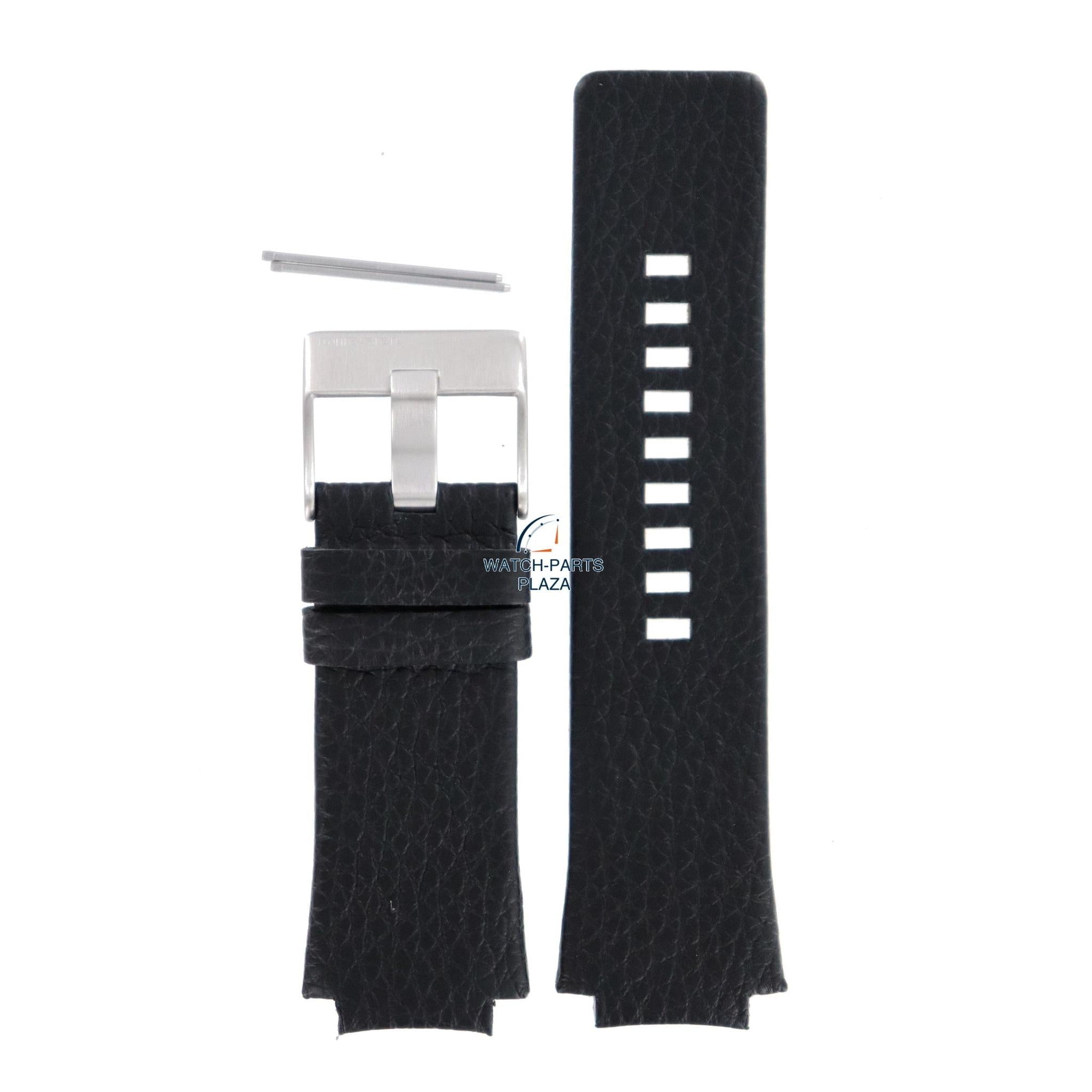 Watchband for Diesel DZ1109 black leather 20mm