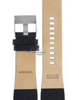 Watch Band Diesel DZ1115 / DZ1116 Barrel black leather strap 29mm original - Watch Plaza