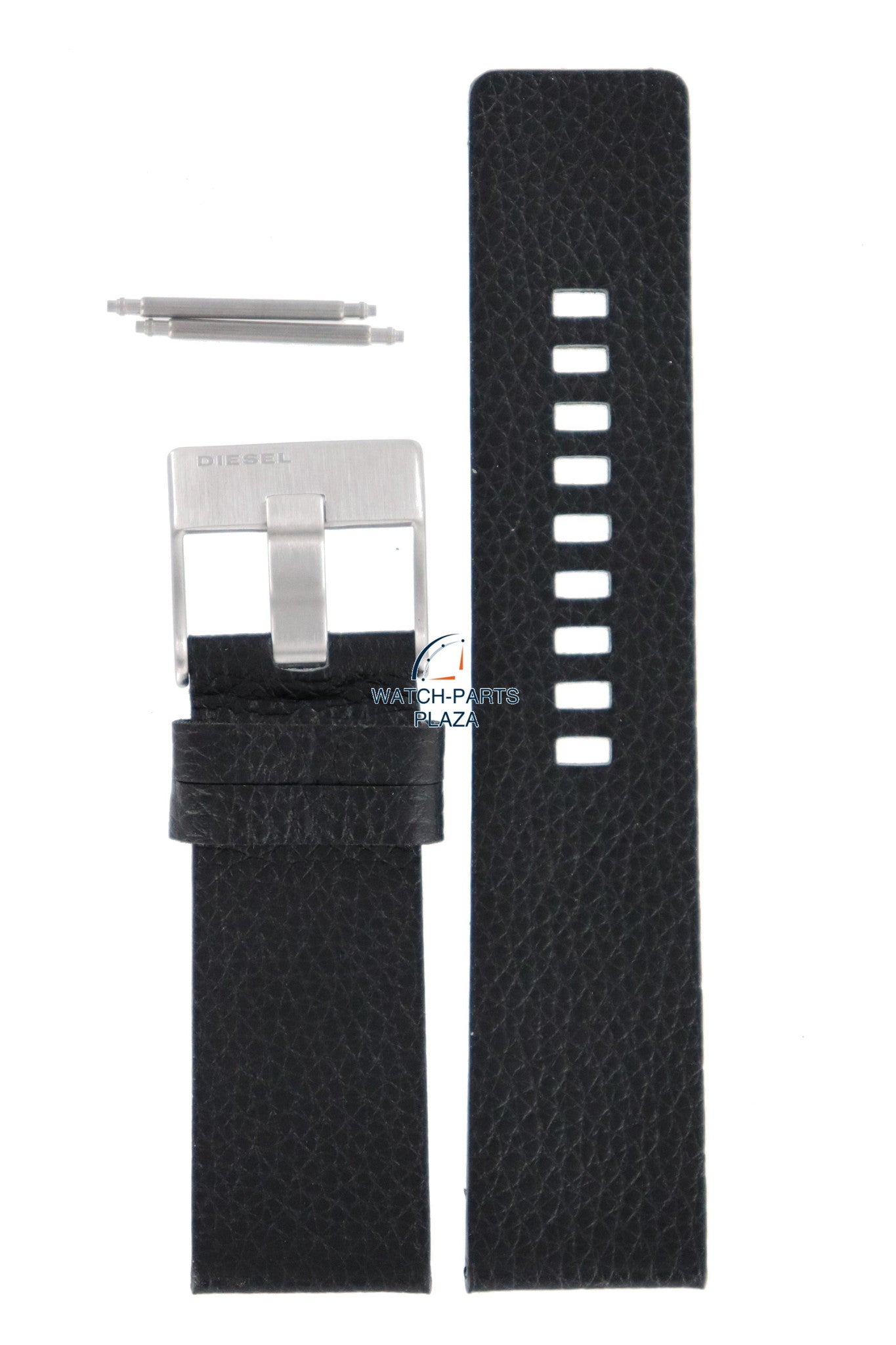 Watch Band Diesel DZ1147 black leather strap 25mm original - Watch Plaza