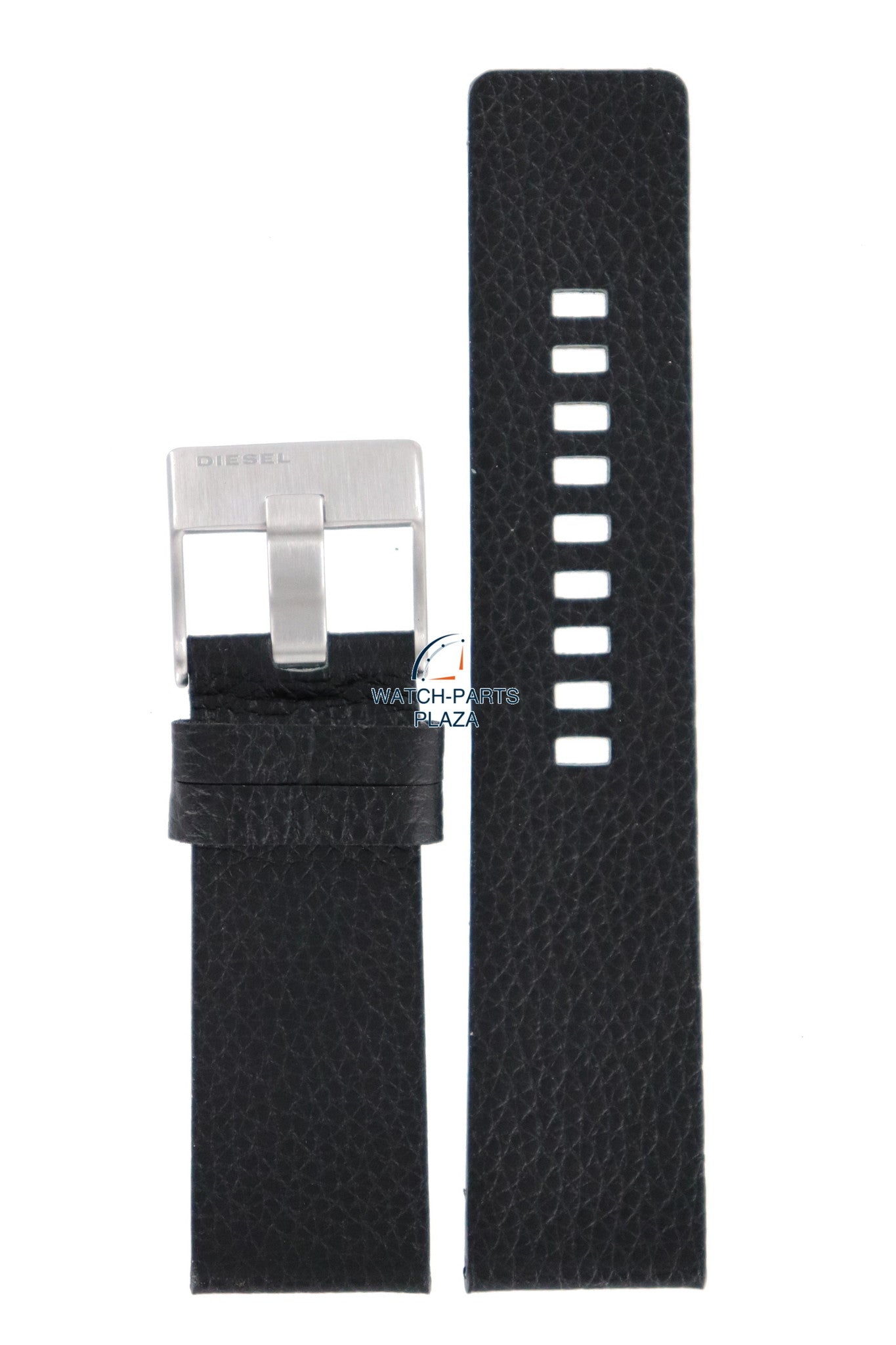 Watch Band Diesel DZ1147 black leather strap 25mm original - Watch Plaza