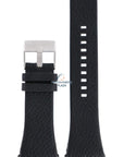 Watch Band Diesel DZ1156 black genuine leather strap 32mm Only The Brave - Watch Plaza