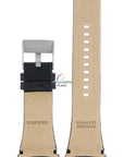 Watch Band Diesel DZ1156 black genuine leather strap 32mm Only The Brave - Watch Plaza